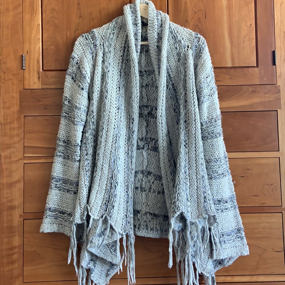 Free People Western Wool Sweater, Grey